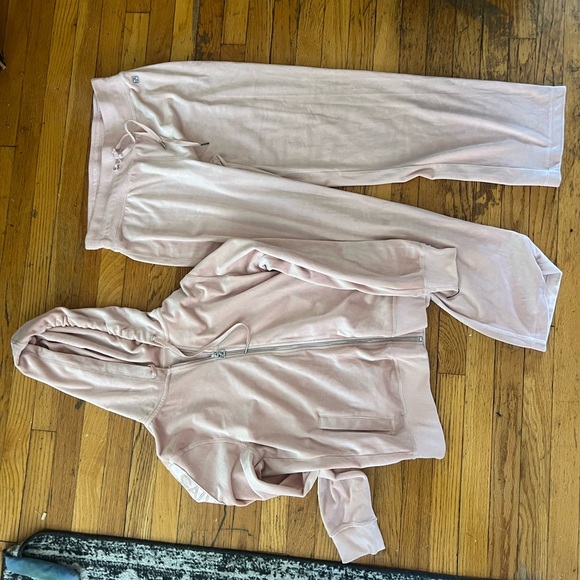 Pink Velour Tracksuit Set - Picture 2 of 10